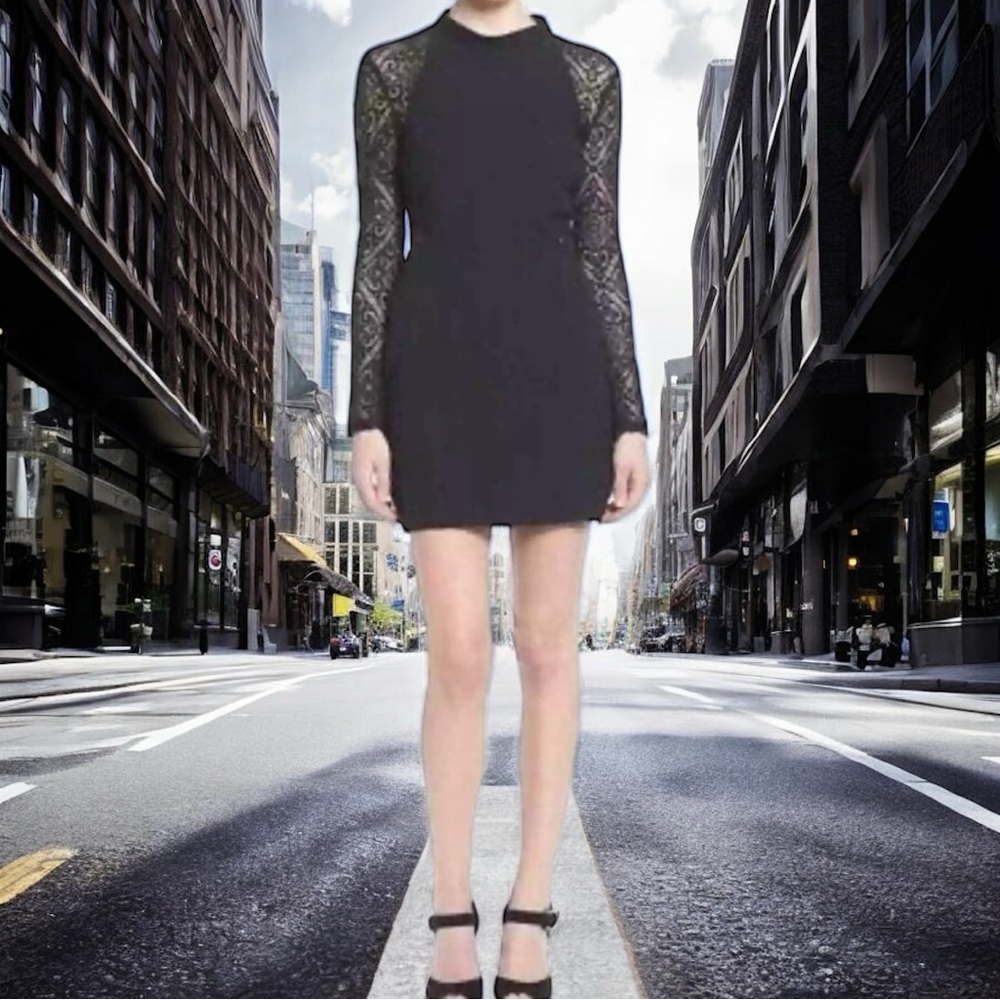 ASTR Long Sleeve Lace Cocktail Summer Dress - Picture 7 of 7